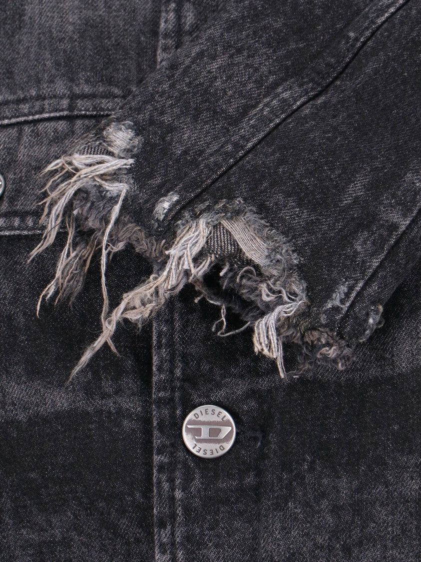 Diesel De-Graffy-Fsh Denim Jacket – Black