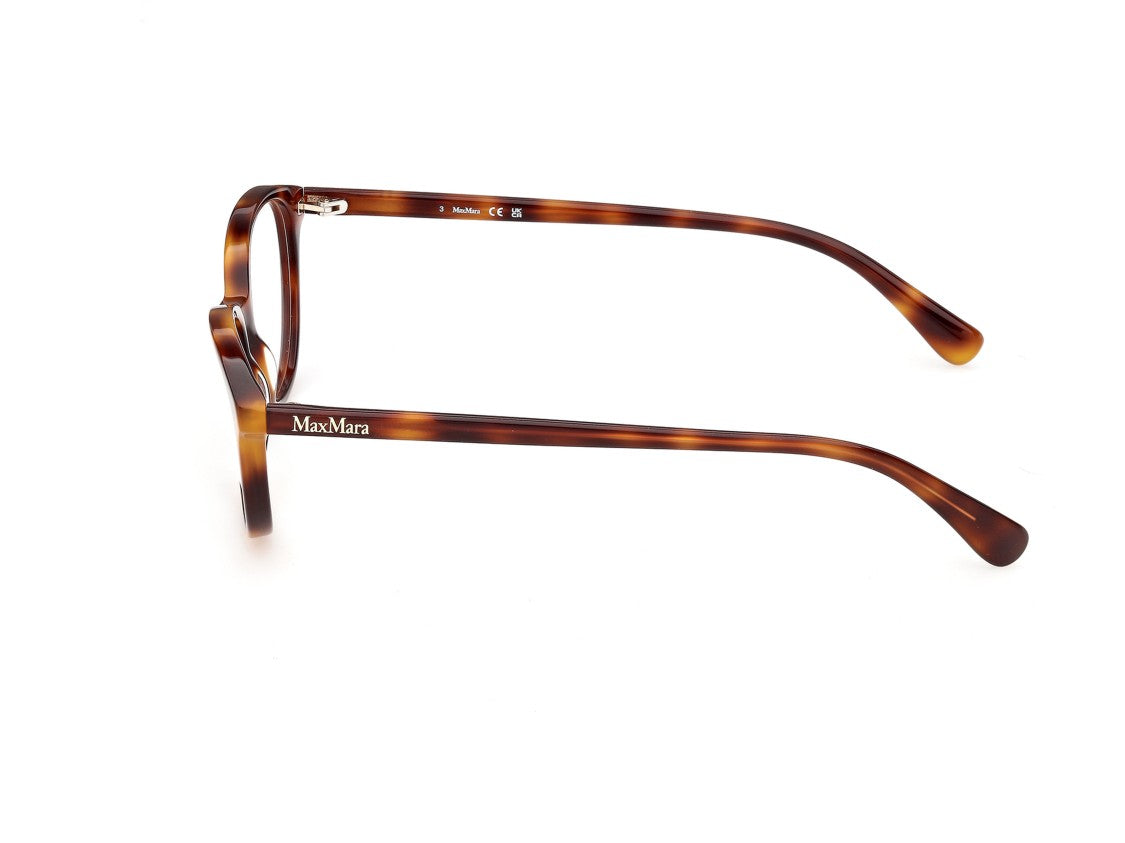 Max Mara Mm5265 Glossy Tortoiseshell Round Eyeglasses