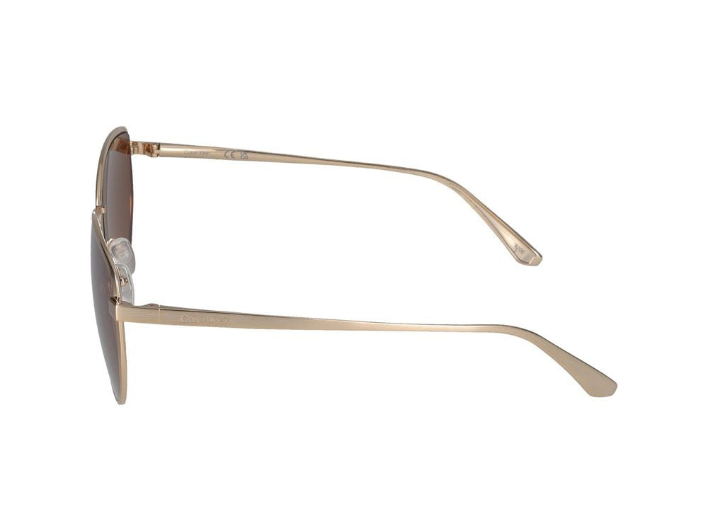 Calvin Klein Yellow Gold Ck22113s Metal Cat-Eye Sunglasses