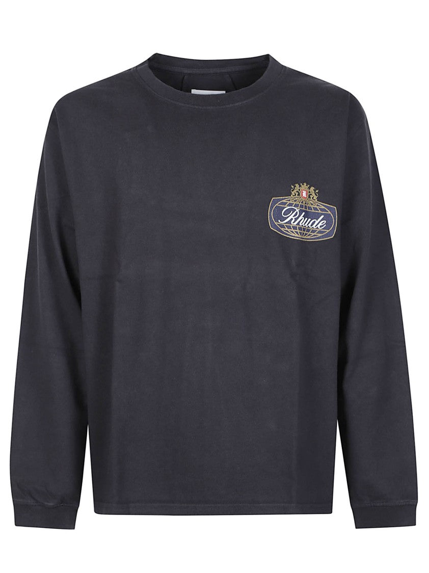 Rhude Safari Crest Long-Sleeve Cotton T-Shirt
