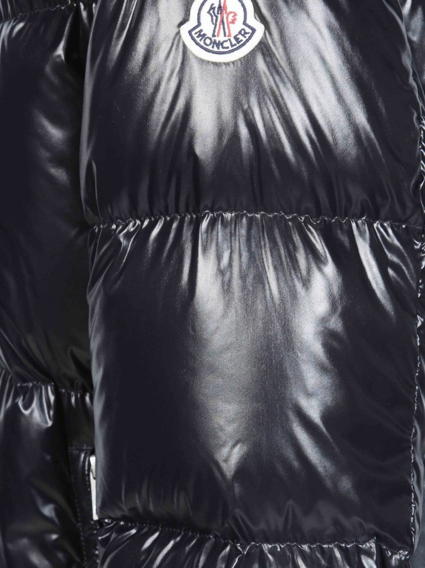 Moncler Harfang High Collar Hooded Down Jacket