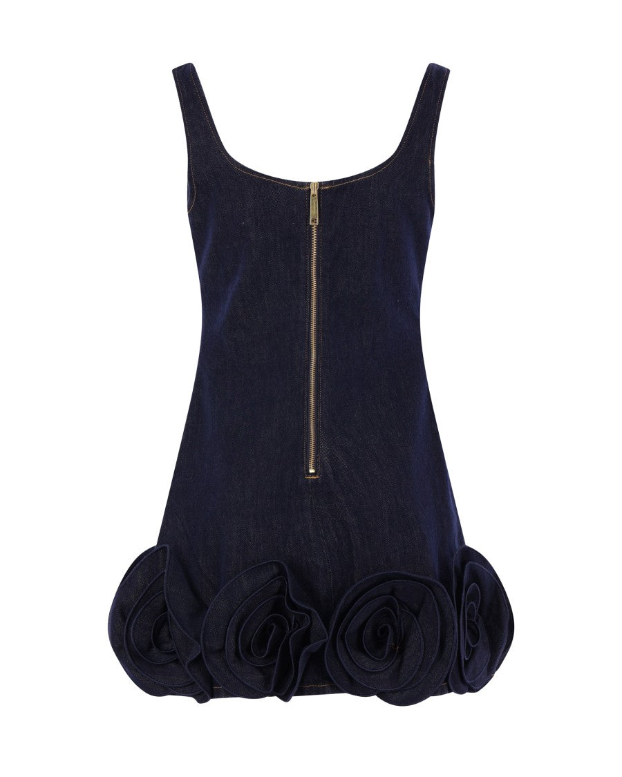 Self-Portrait Indigo Blue Denim Mini Dress
