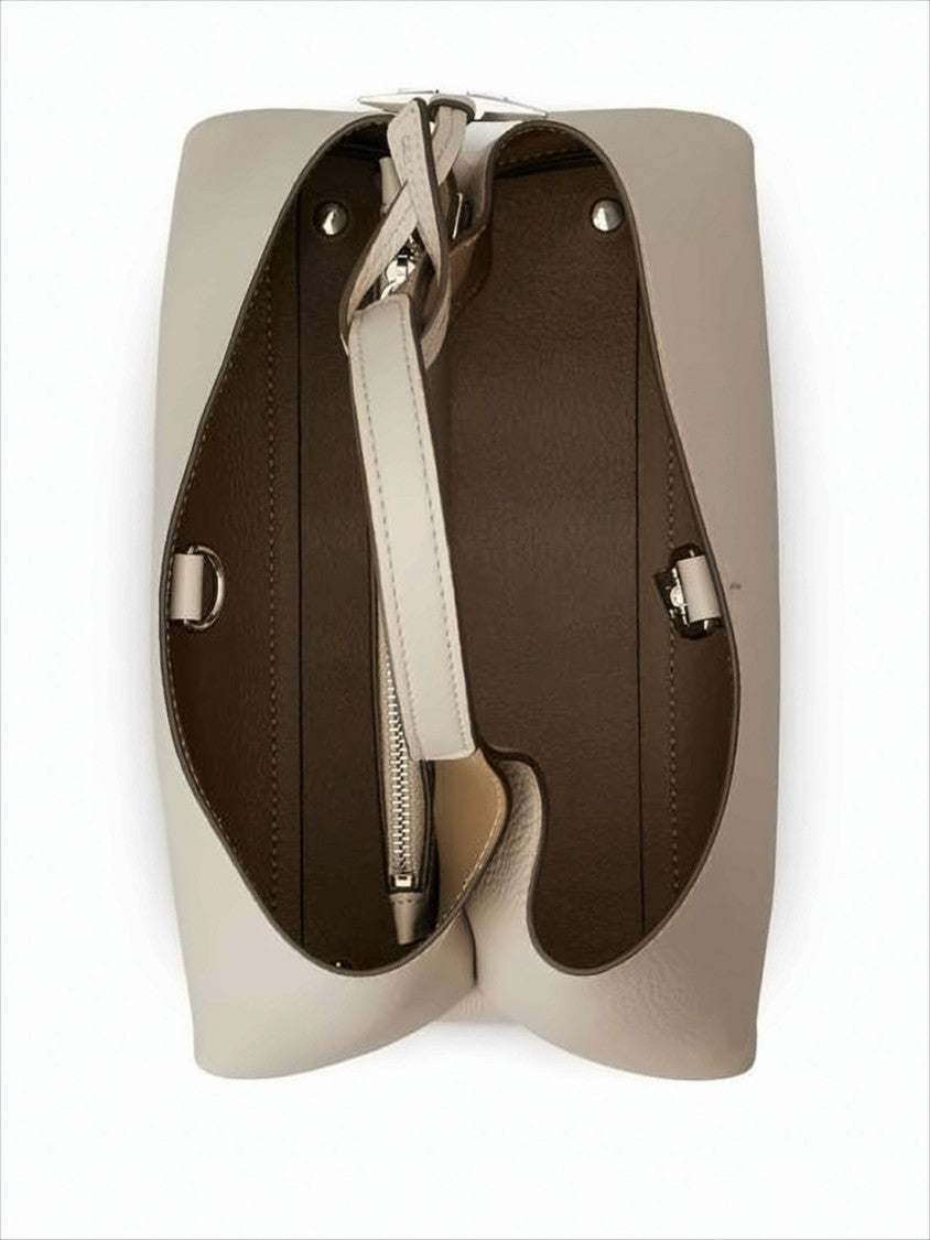 Tod's Textured Calf Leather Shoulder Bag With Detachable Strap