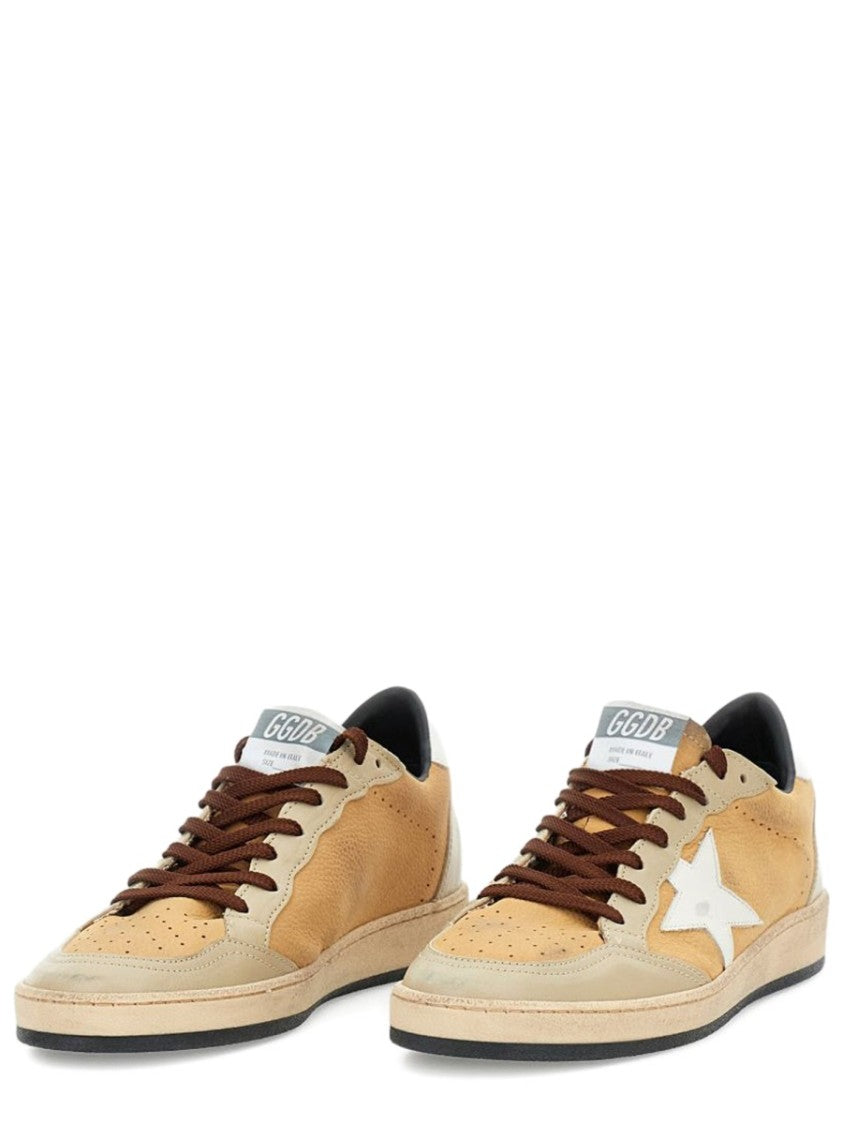 Golden Goose Neutrals Ball Star White Sneakers
