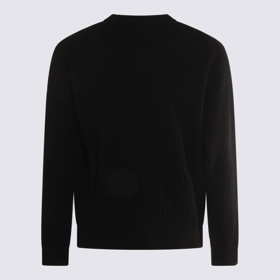 Maison Kitsuné Ribbed Knit Sweater With Subtle Emblem