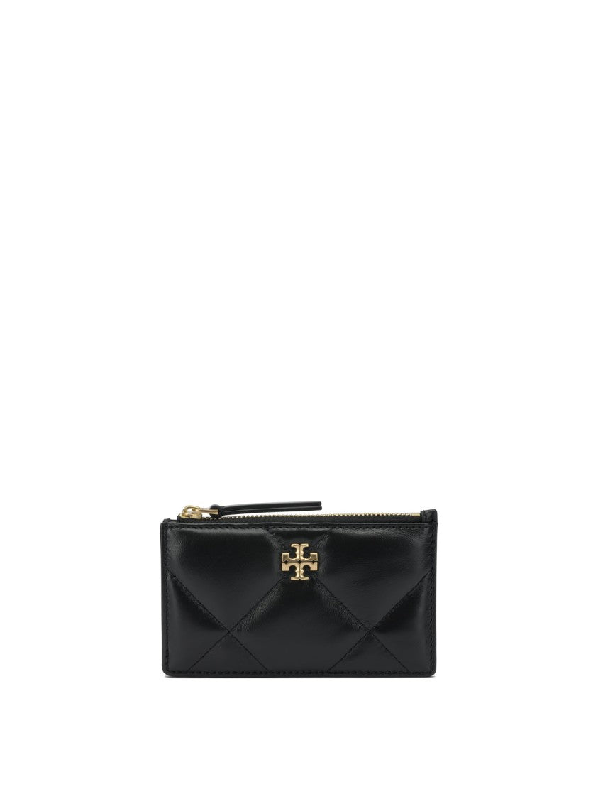 Tory Burch Quilted Black Cow Leather Wallet