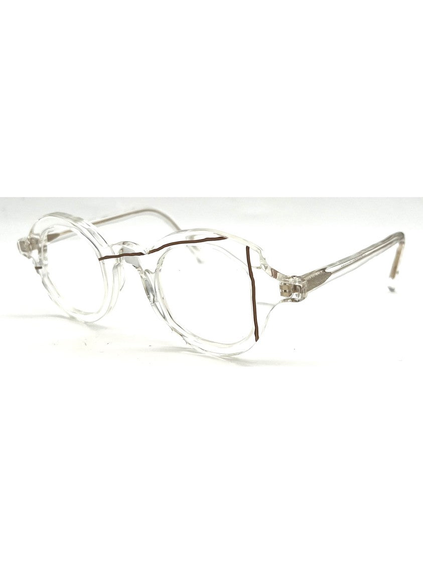 Masahiromaruyama Rounded Metallic Optical Frame With Lightweight Design
