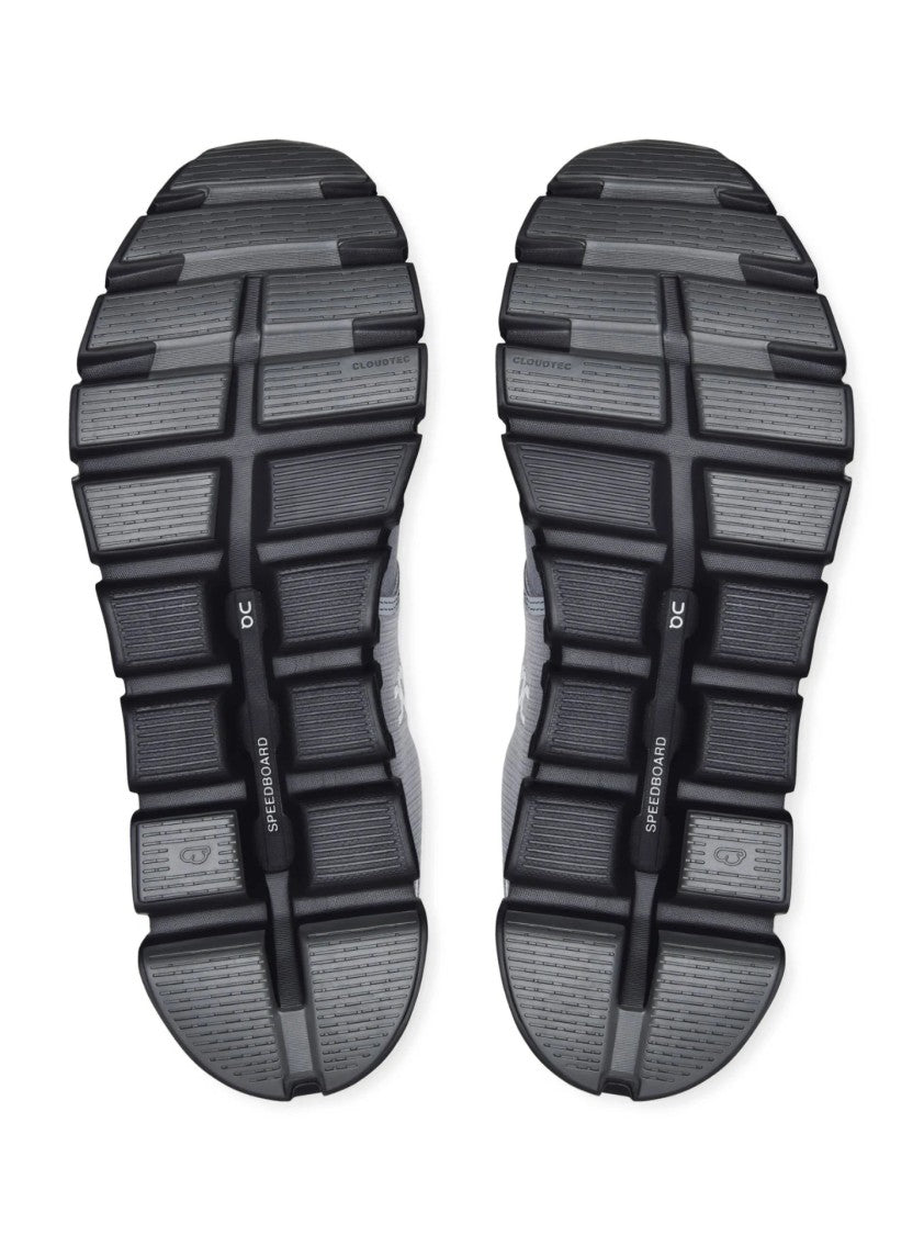 On Textured Grey Sneakers With Streamlined Silhouette