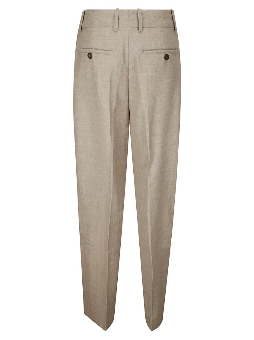 Studio Nicholson Wide Leg Trousers With Pleats