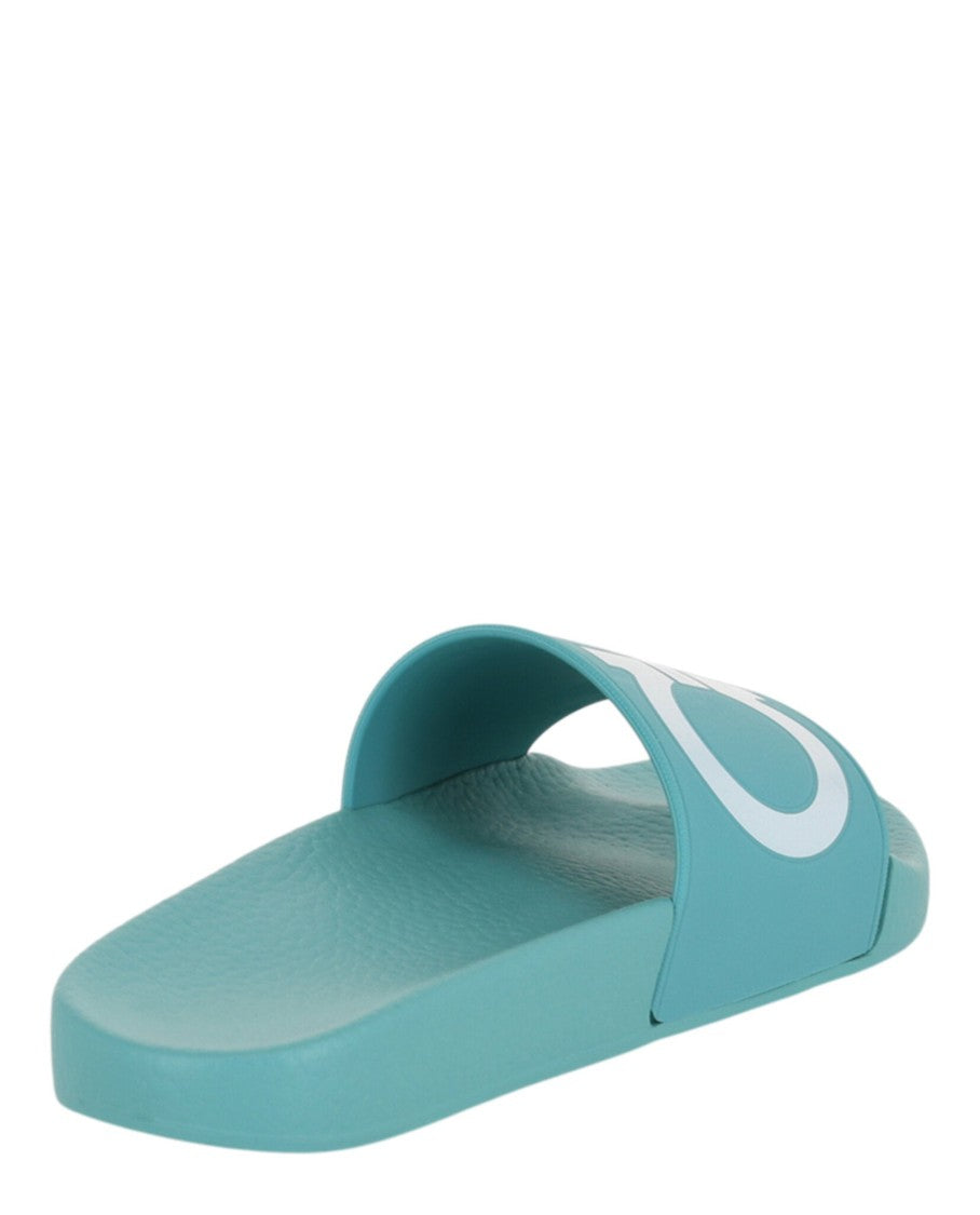 Ferragamo Groovy Dual Gancini Slides