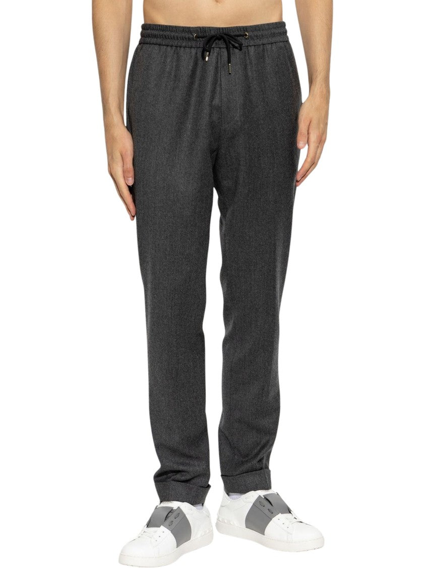 Paul Smith Drawstring Pleated Pants With Tailored Cuffs