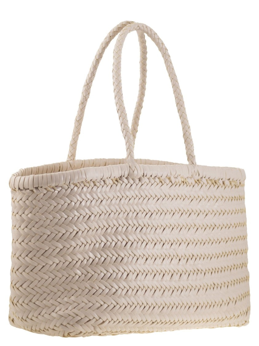 Dragon Bamboo Triple Jump Big - Woven Leather Bag