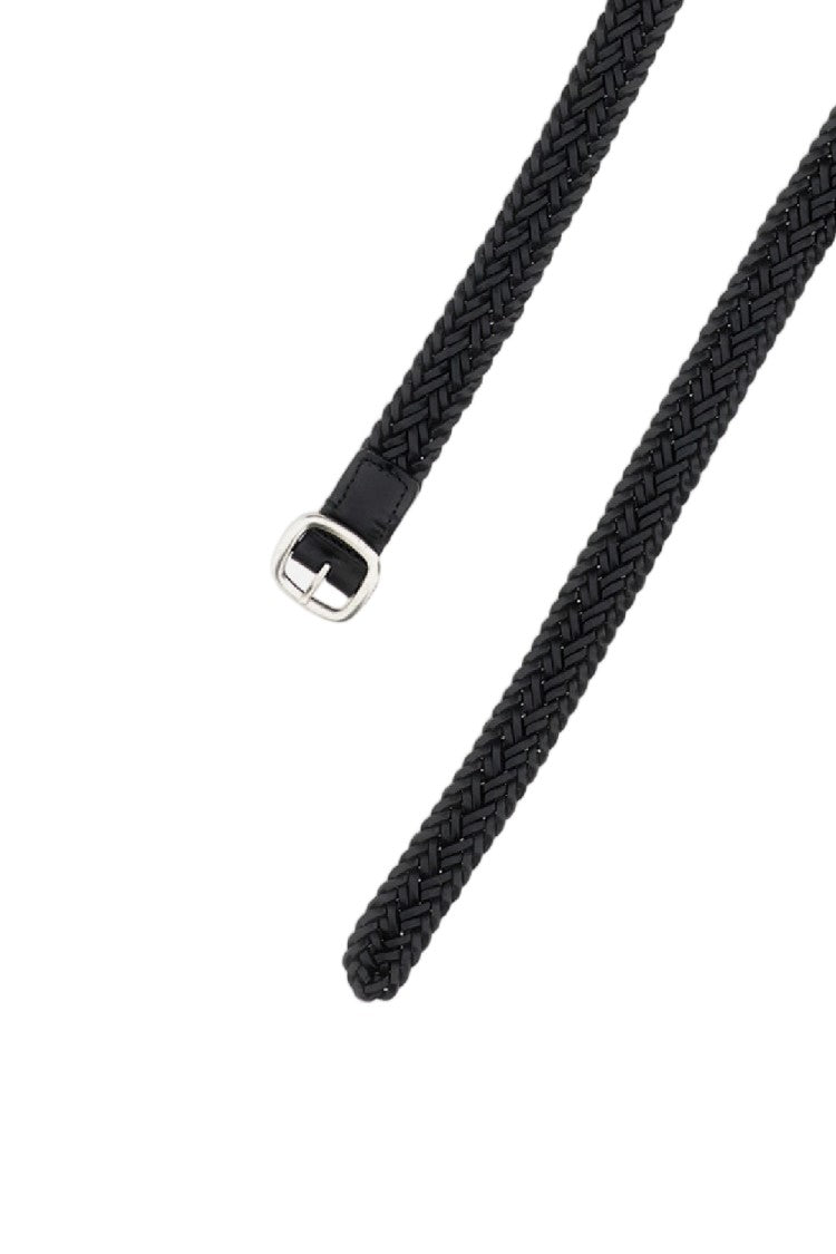 Hereu Black Braided Leather Belt