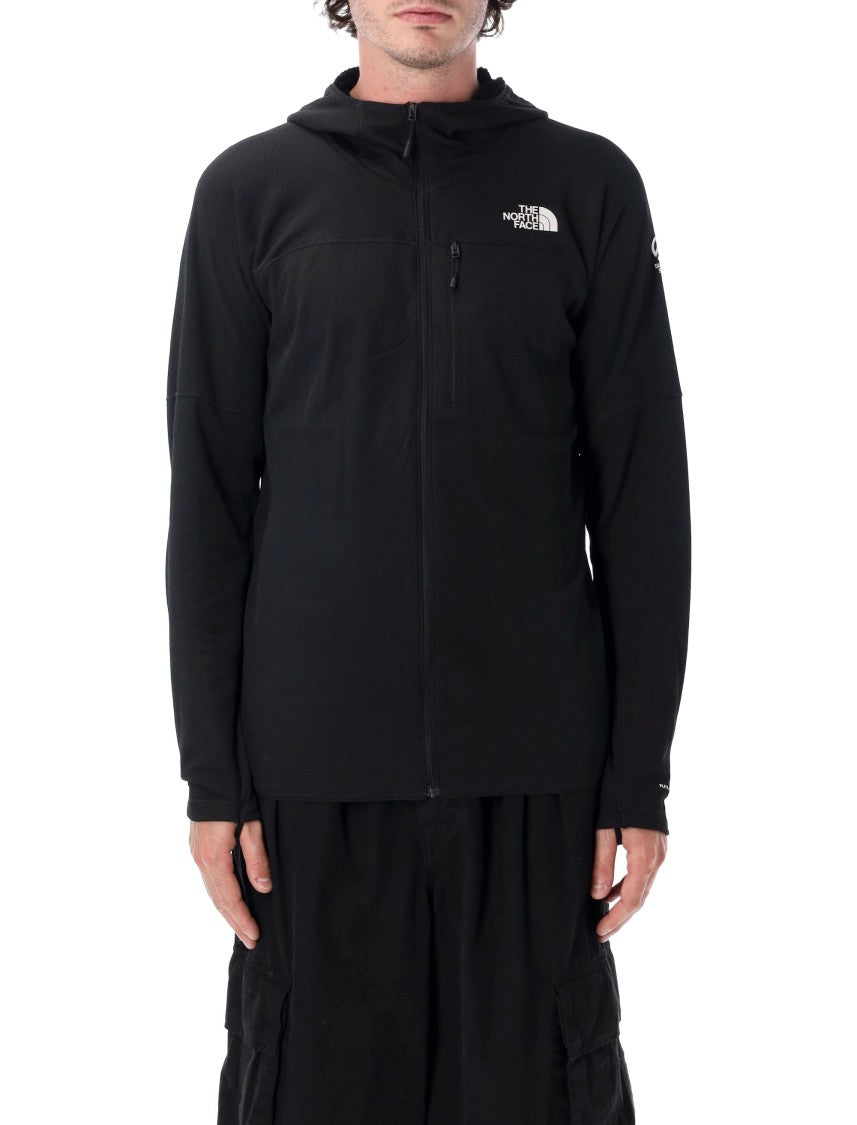 The North Face Fleece Jacket With Full Front Zipper And Hood