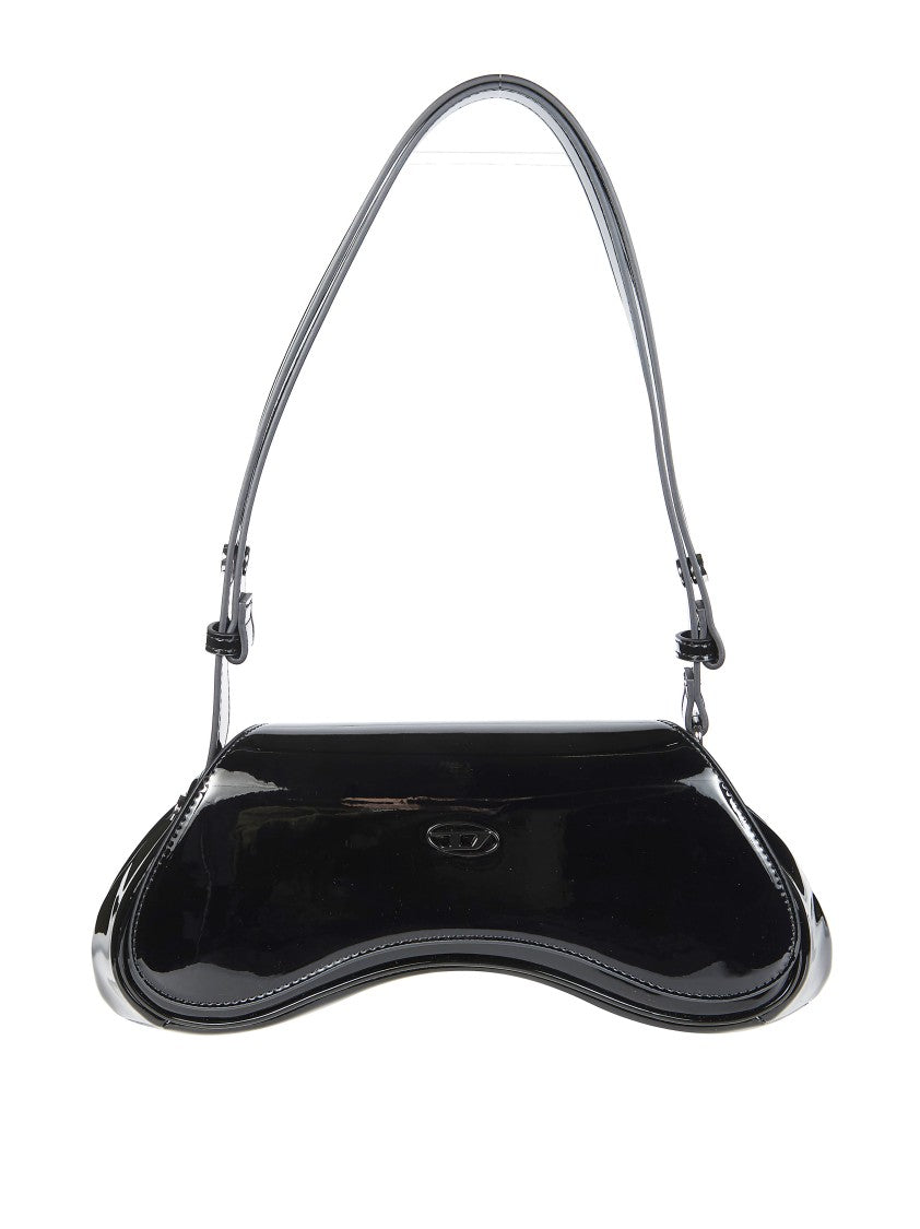 Diesel Black Play Crossbody Curved Silhouette Crossbody