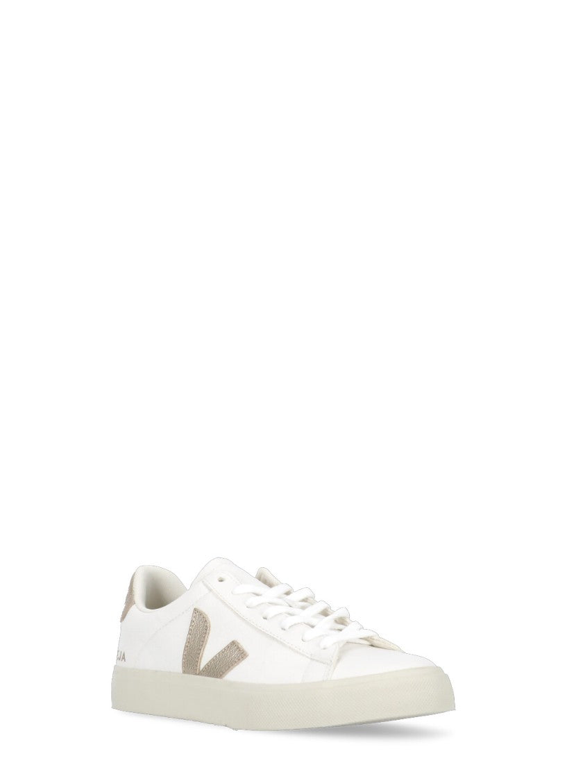 Veja White Campo Chromefree Leather Sneakers