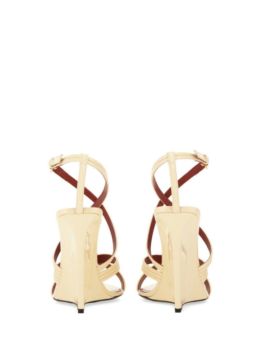 Saint Laurent High Heel Wedge Sandal