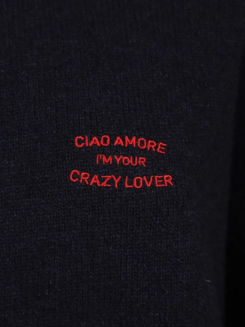 Giada Benincasa My Boyfriend Crazy Lover Embroidered Sweater