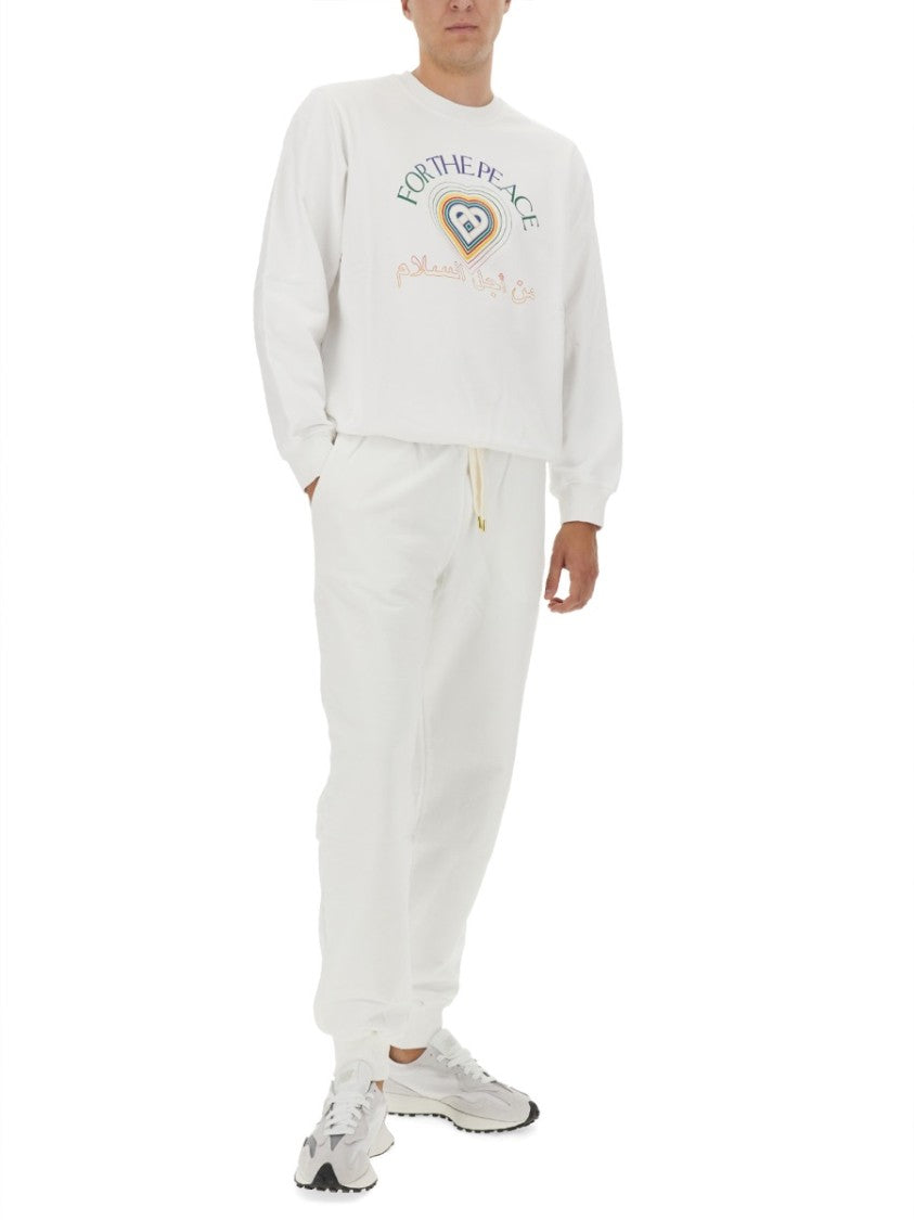 Casablanca Regular Fit White Sweatshirt