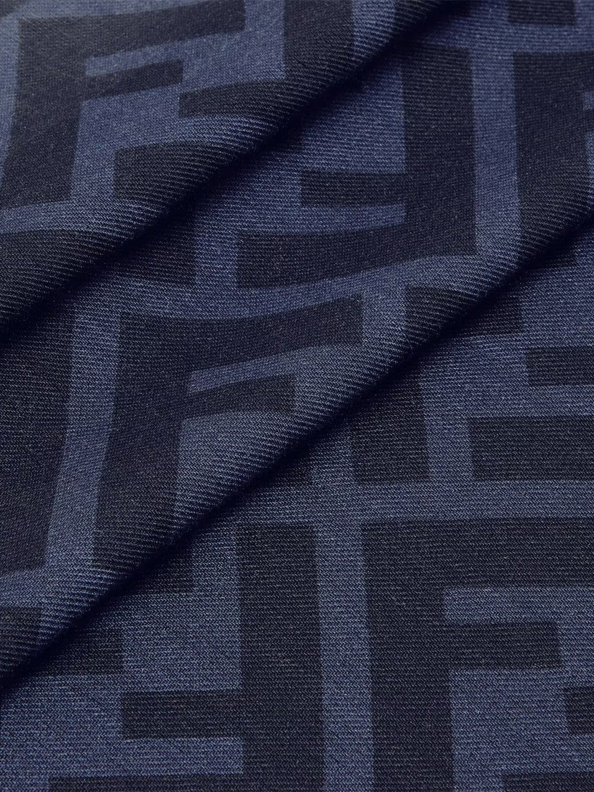 Fendi Bandana 70X70 Ff Diagonal Square Scarf