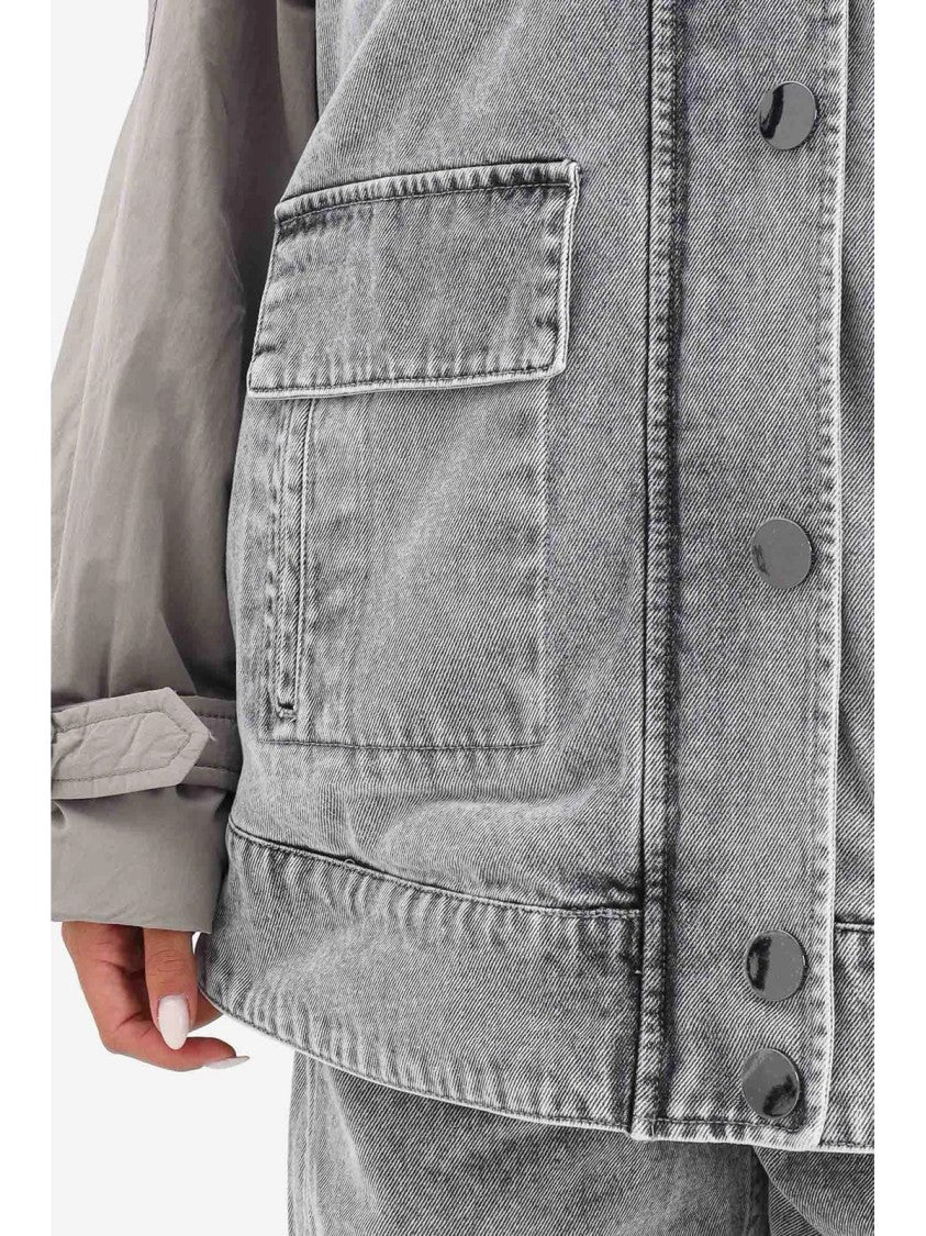 Armani Exchange Double Fabric Overcoat With Padded Interior And Relaxed Fit