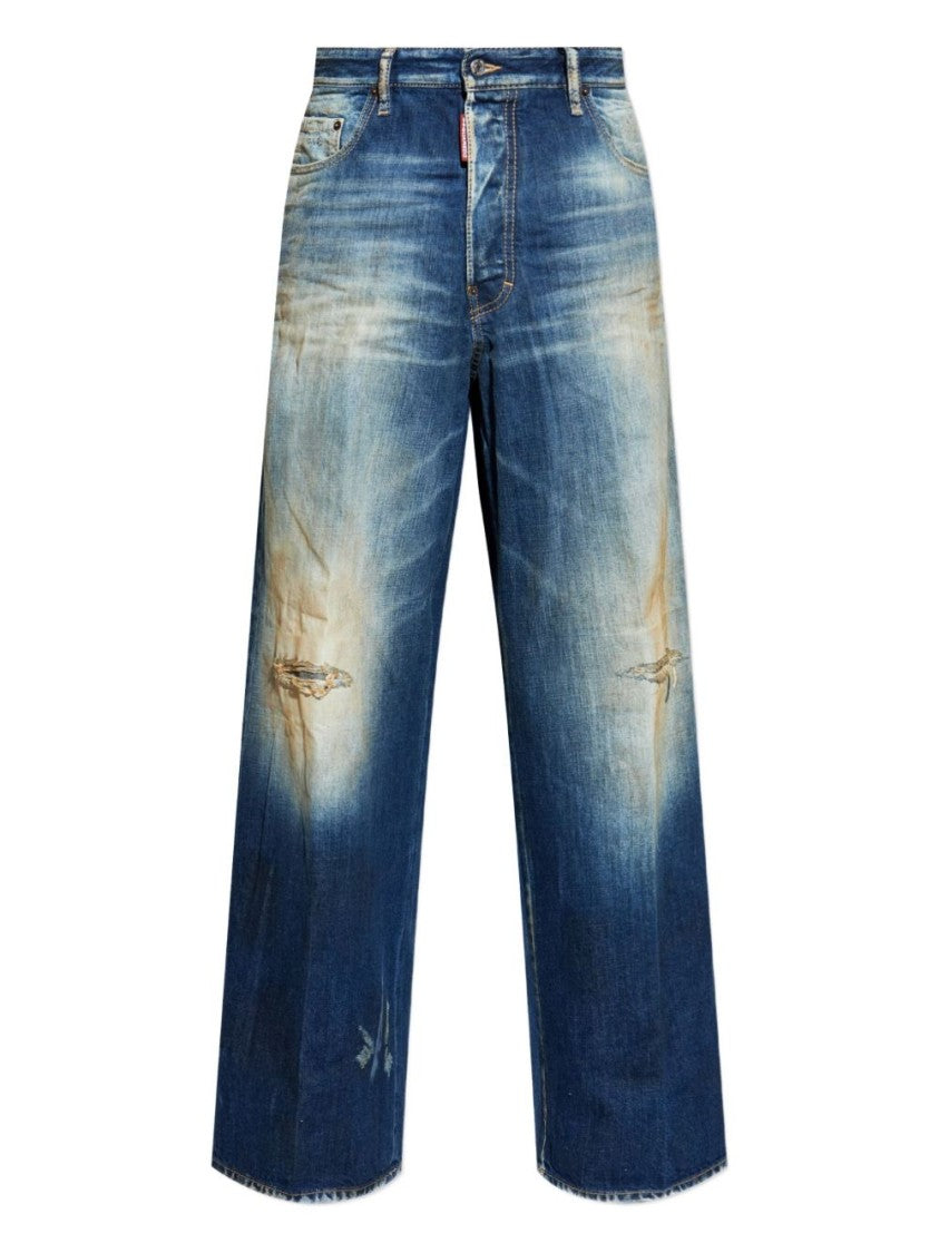 Dsquared2 Loose Fit Denim Five Pocket Jeans