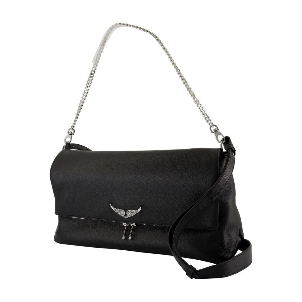Zadig & Voltaire Rocky Xl Crossbody - Leather - Black