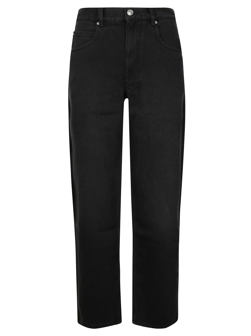 Isabel Marant Étoile Straight-Leg Pants With Mid-Rise Waist