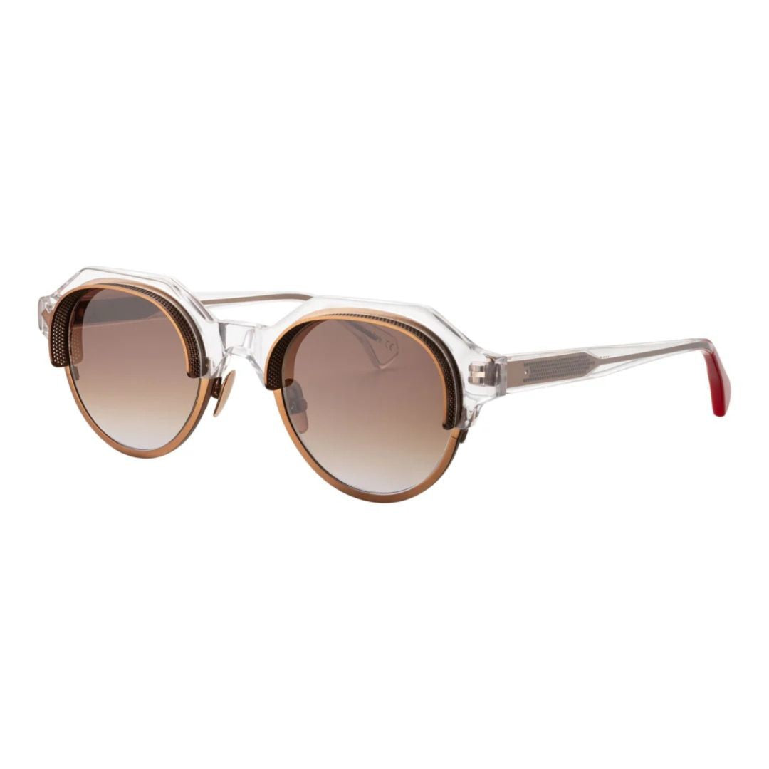Vysen Sawg Sw-4 Gradient Brown Tint Round Lens Sunglasses