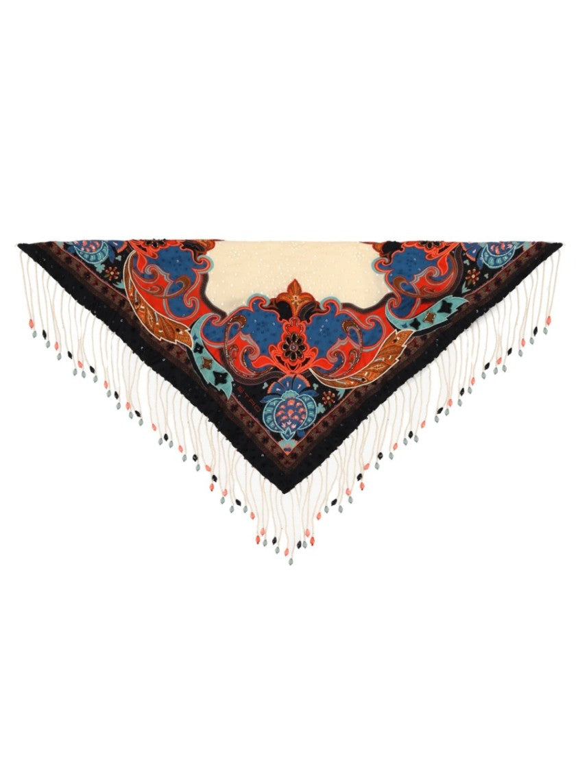 Etro Etro Triangular Fringe Tassel Scarf