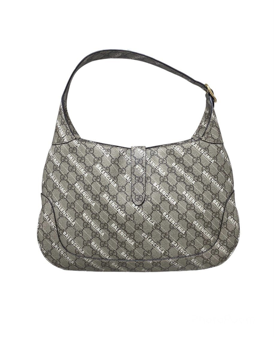 Gucci X Balenciaga GG Supreme Shoulder Bag