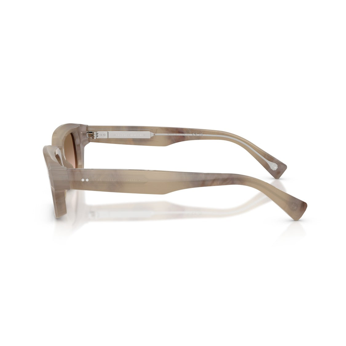Brunello Cucinelli 0Bc4019s Rectangular Acetate Sunglasses With Gradient Brown Lenses