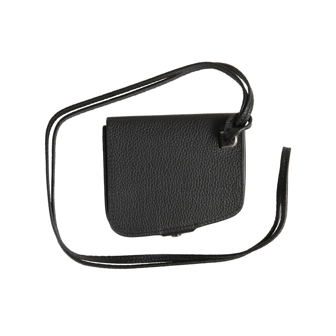 Ferragamo Textured Calf Leather Wallet With Flap Closure