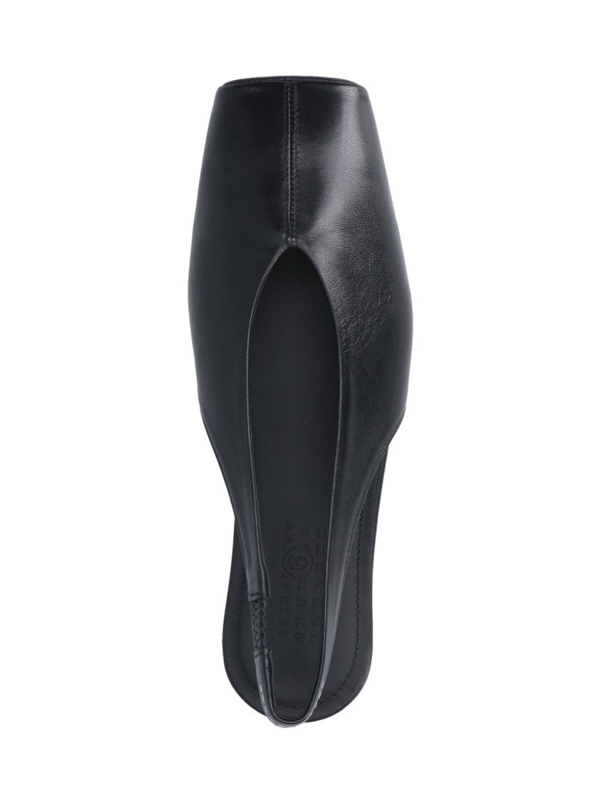 Mm6 By Maison Margiela Slingback Ballerines – Black
