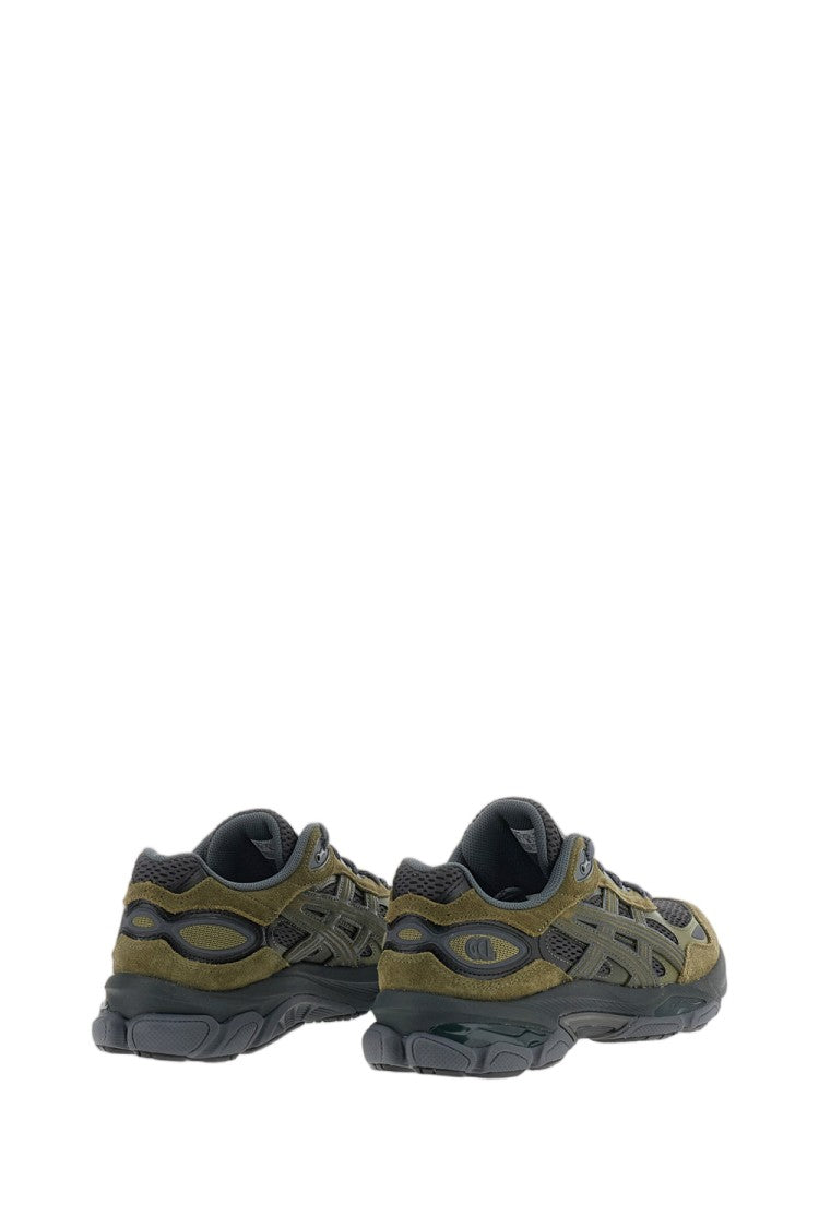 Asics Grey Gel-Nyc 2.0 Suede Mesh Low-Top Sneakers