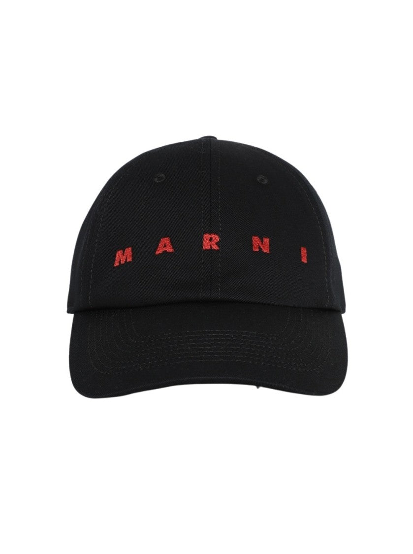 Marni Baseball Cap Black