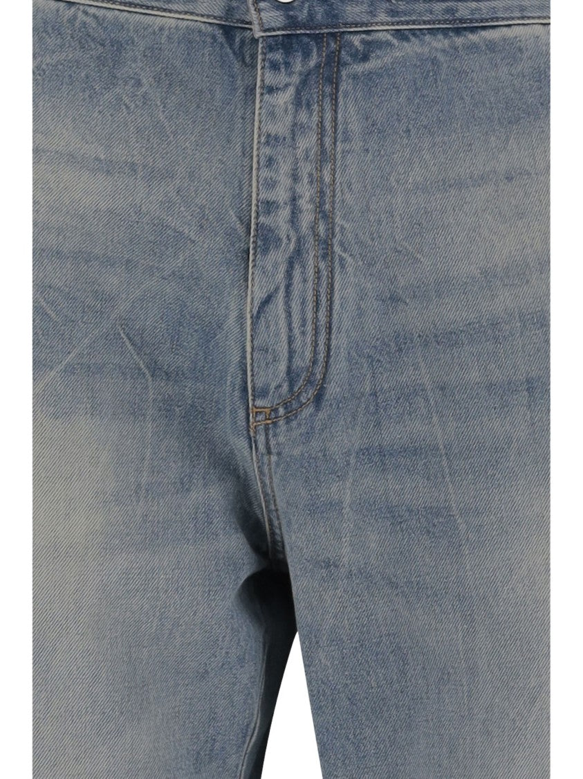Amiri Light Washed Wide-Leg Jeans