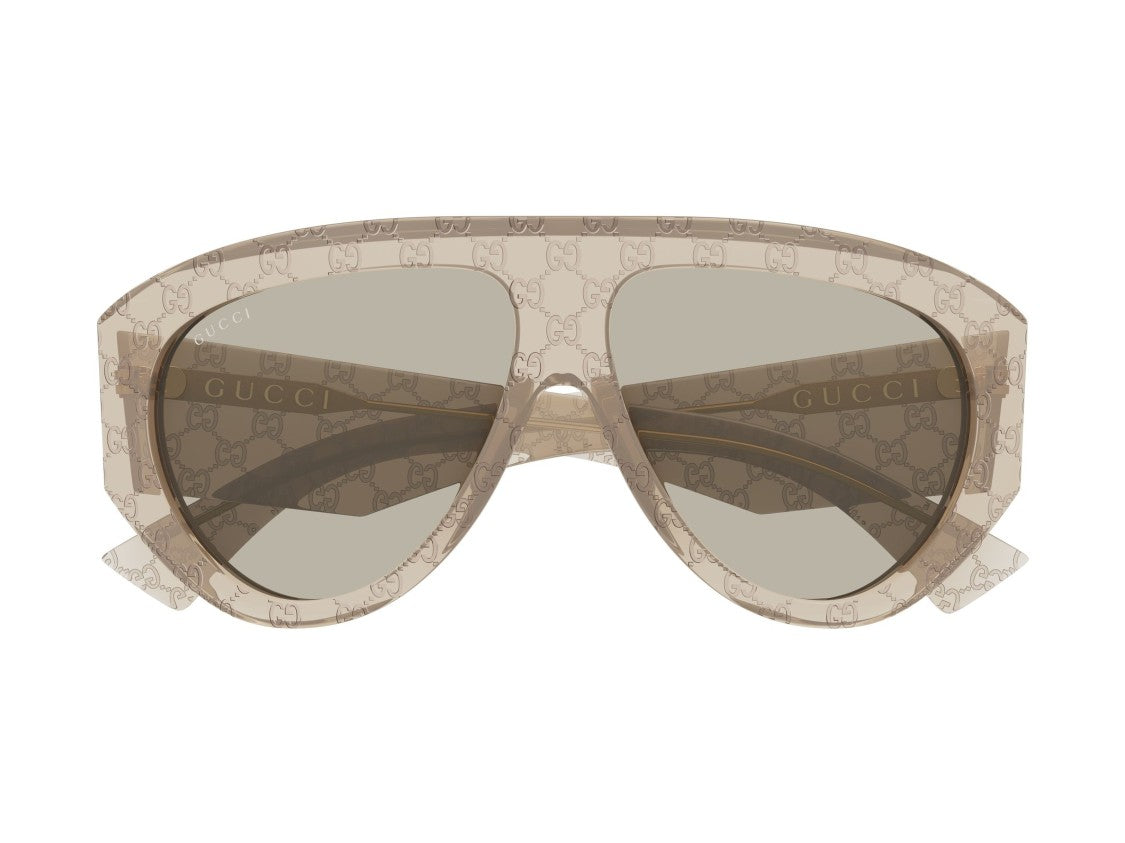 Gucci Translucent Beige Gg2128s Acetate Cat-Eye Sunglasses