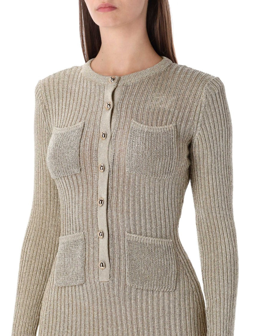 Self-Portrait Mini Dress Knit Lurex