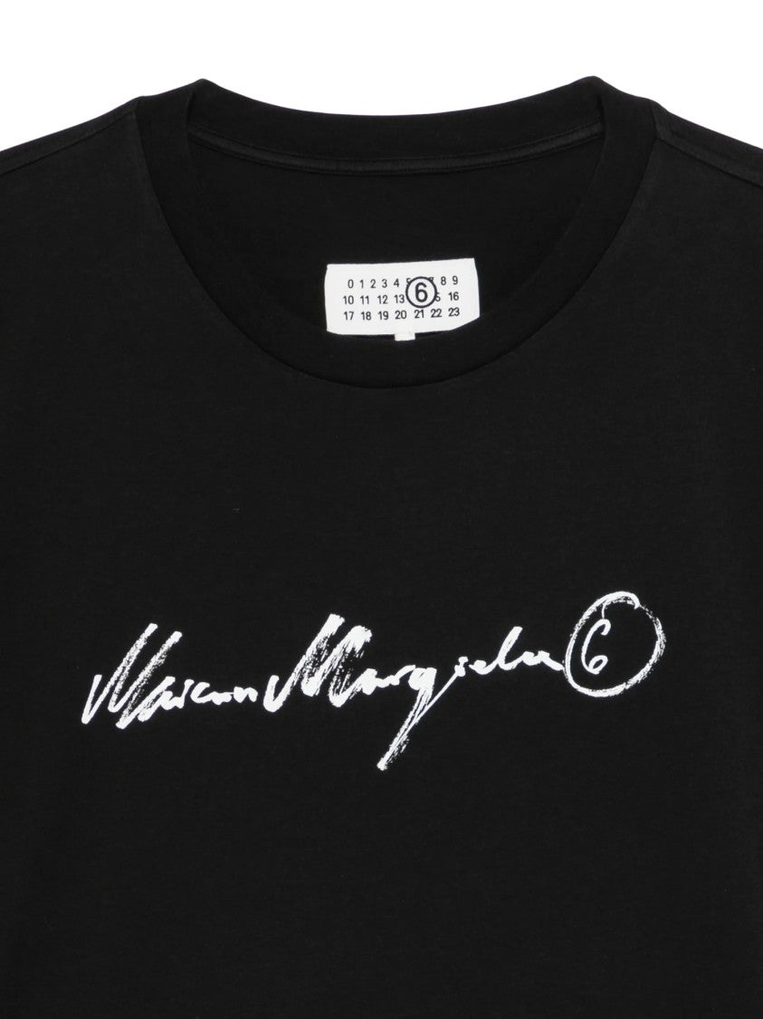 Mm6 By Maison Margiela Short-Sleeve Script Logo T-Shirt