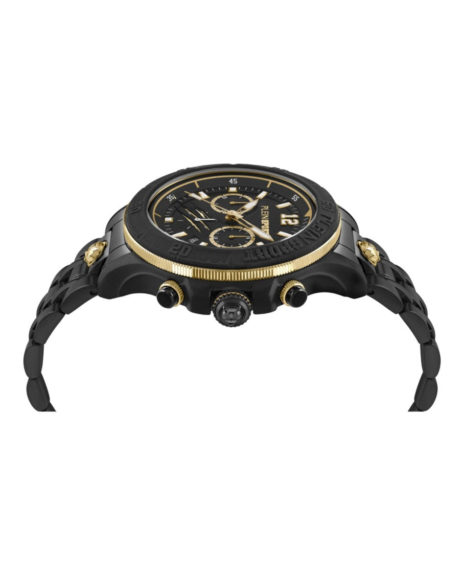 Plein Sport Warrior Tech Chronograph Watch Featuring Precision Engineering