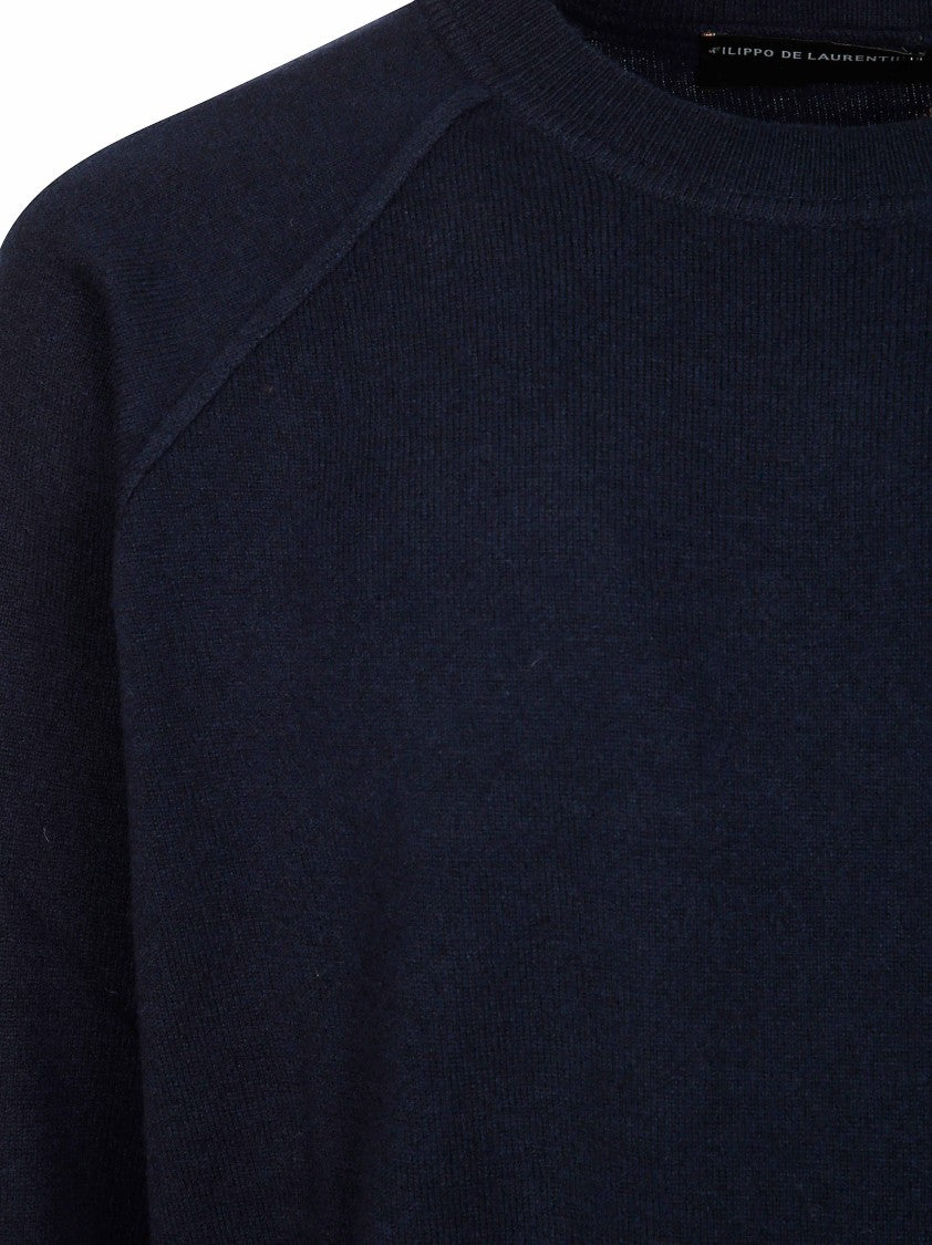 Filippo De Laurentiis F16 Raglan Cashmere Knit Sweater