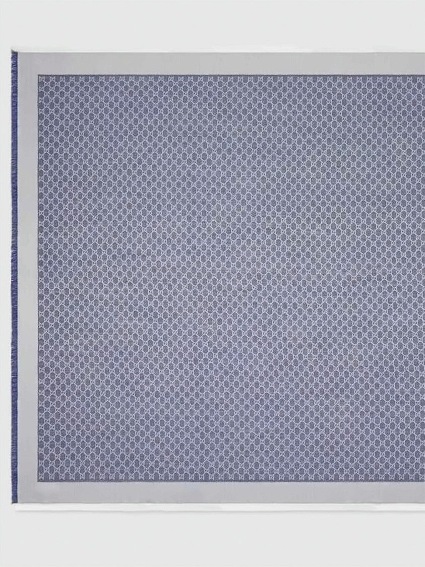 Gucci Rectangular Silk-Wool Blend Scarf