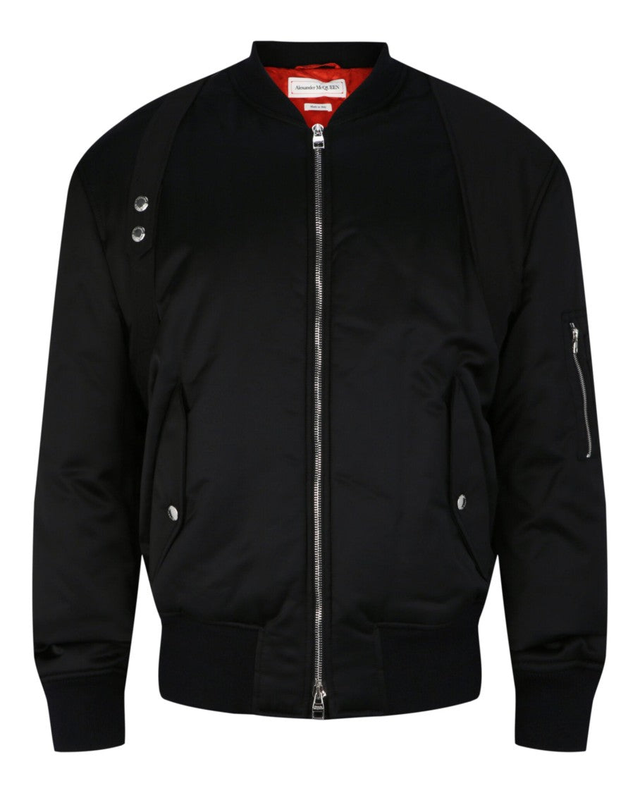 Alexander Mcqueen Harness Ma-1 Bomber Jacket
