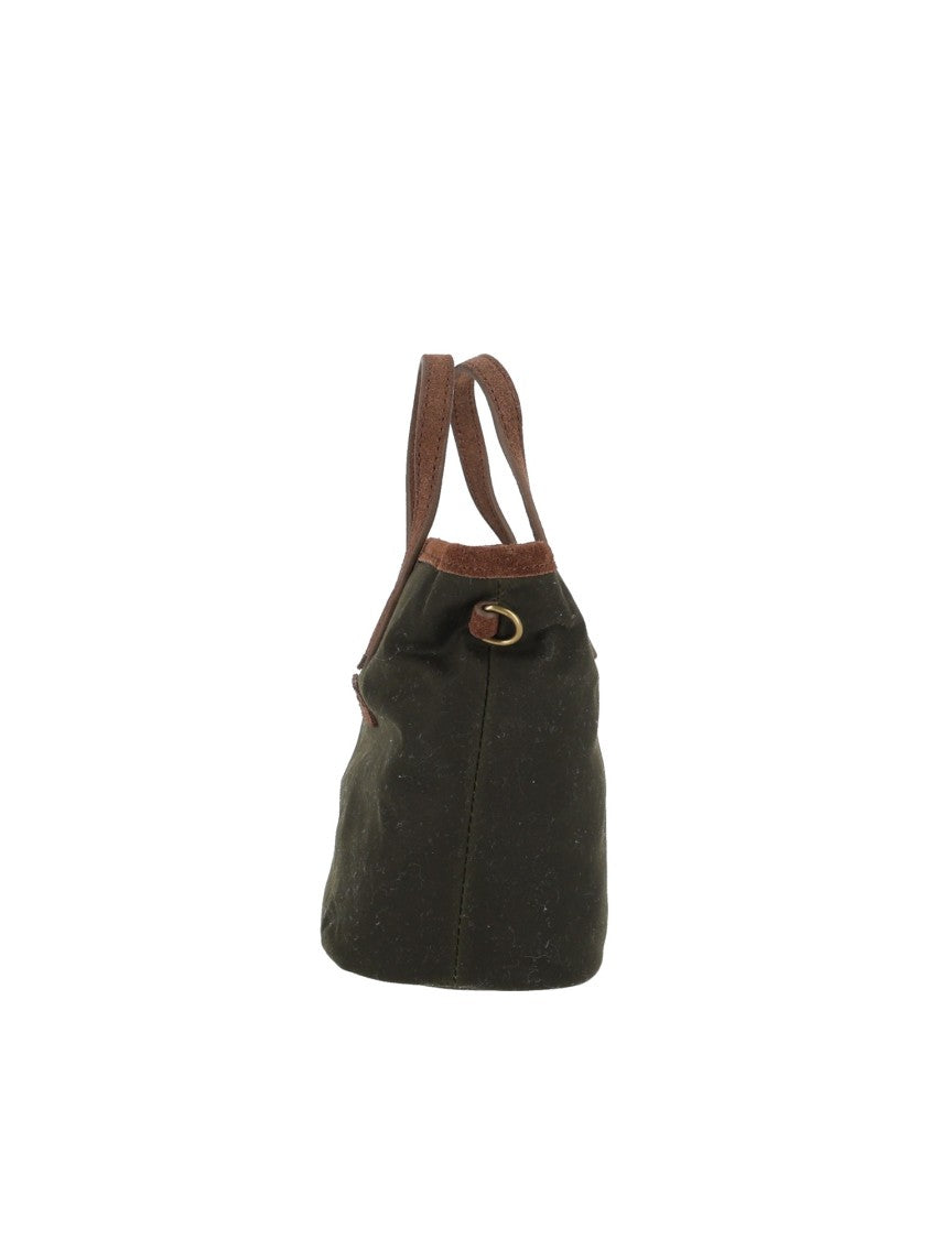 Mc2 Saint Barth Dark Leopard City Bag Mini Waxed Polyester Handbag