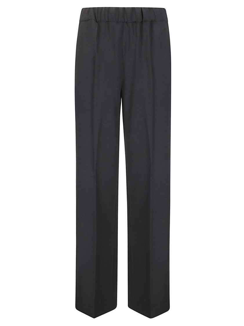 Alberto Biani Straight Leg Trousers With Back Slit Detail