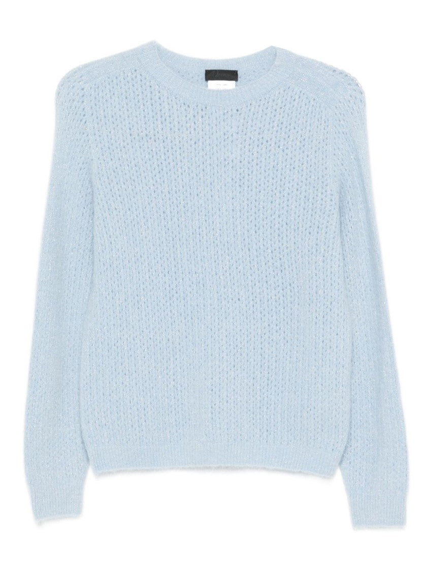 Liu Jo Light Blue Alpaca-Wool Sweater