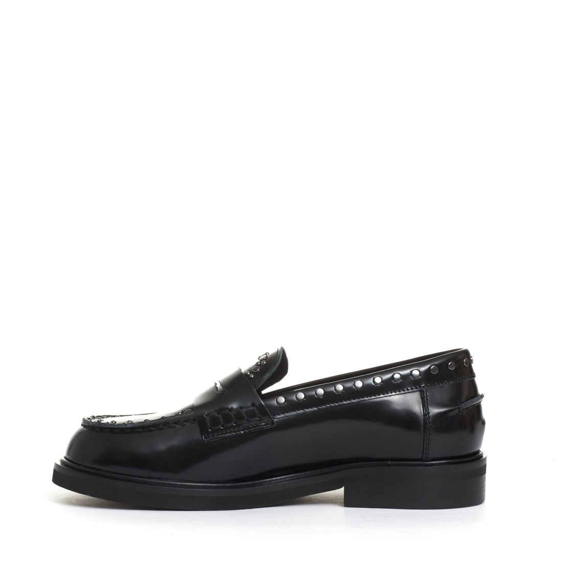 Poesie Veneziane Black Studded Loafer