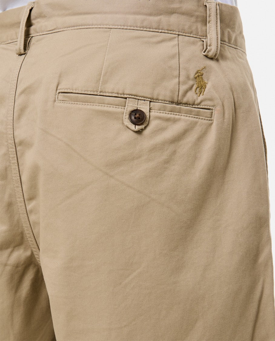 Polo Ralph Lauren Flat Front Cotton Shorts With Tailored Design