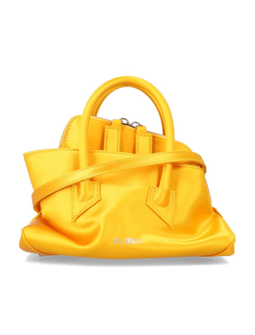 The Attico The Walk Mini Satin Top Handbag